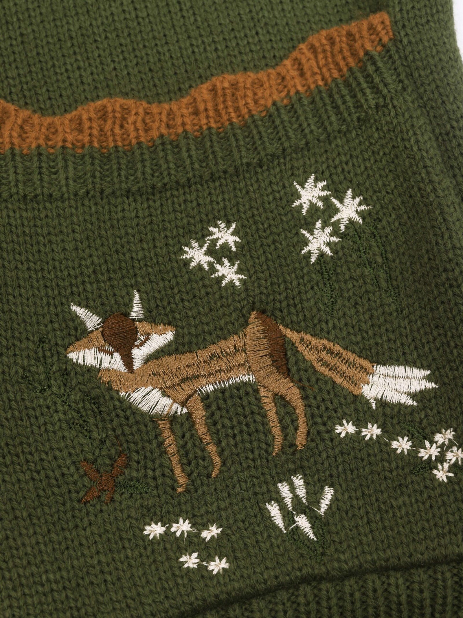 Button Front Embroidered Cardigan, Long Sleeve Cardigan For Fall & Winter, Women's Clothing