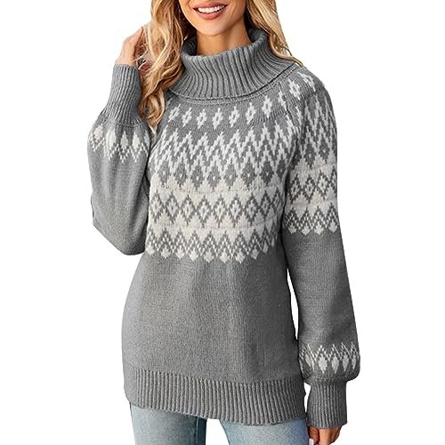 51CoPqhvaDL Turtleneck Batwing Sleeves Knitted Sweaters for Women Crochet Retro Baggy Soft Cozy Short Sweater