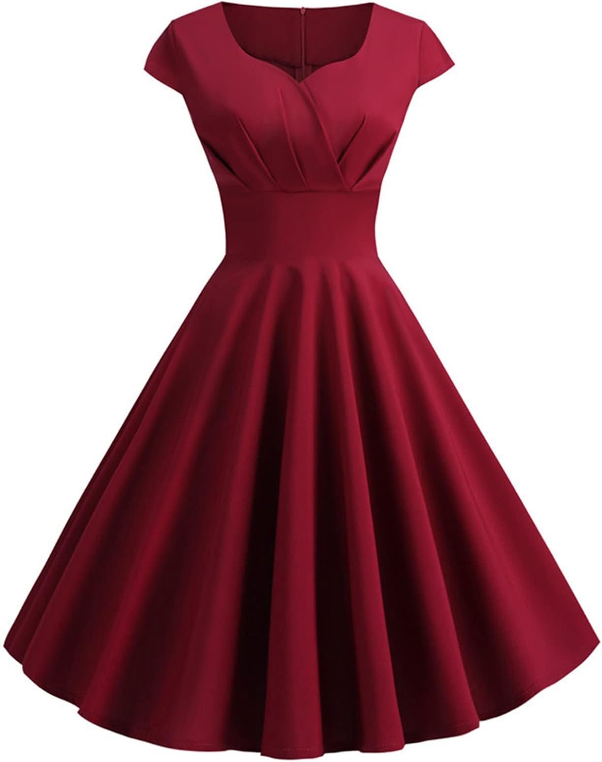 51Tm9HpmvkL._AC_SL1500 Women's Dress The Population Sexy Solid Color V-Neck Short Sleeve Dress Evening Prom Cocktail Dresses, S-2XL