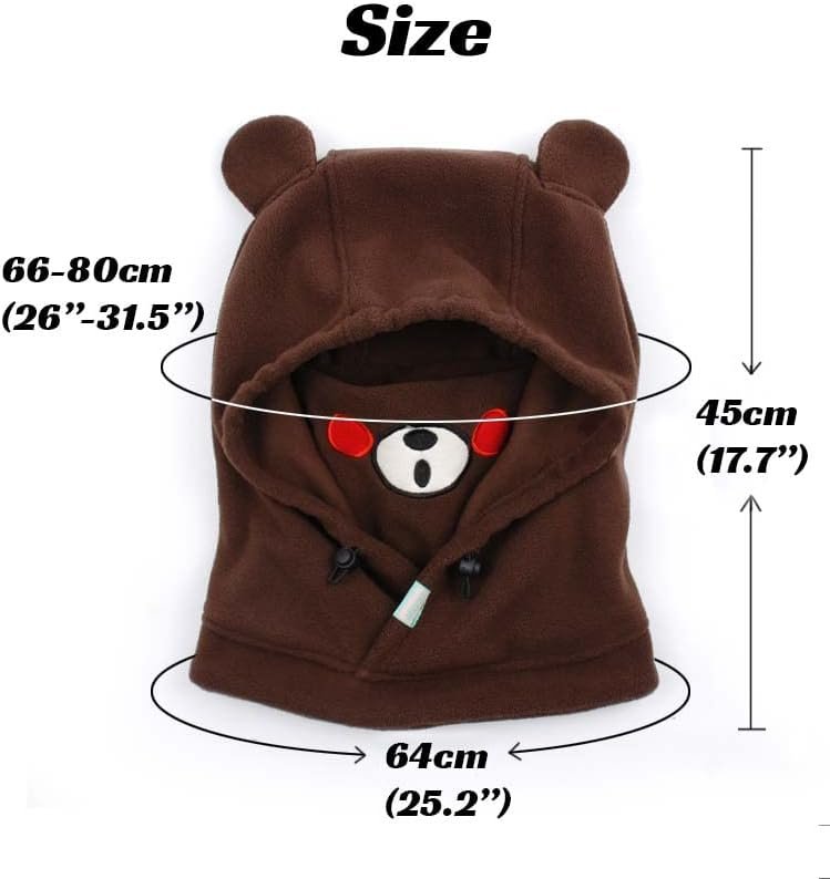 Cute Animal Ski Balaclava Plush Snowboard Face Warmer Mask Winter Snow Sports Accessories Hat Kawaii Snowboard Gear
