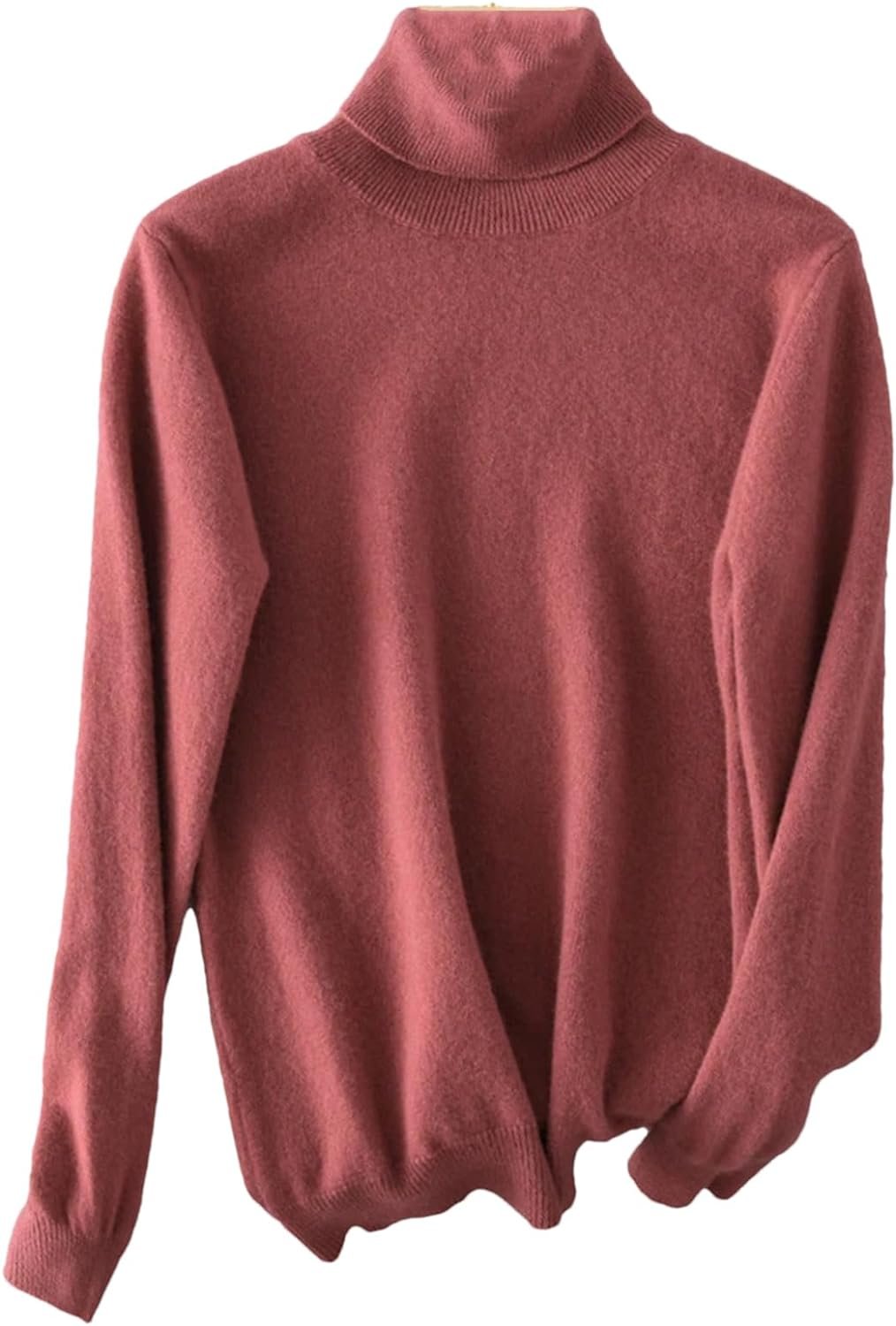 61GdDPEPkeL._AC_SL1500 Women Turtleneck Sweater Merino Wool Knitted Pullover Autumn Winter Fashion Warm Knitwears