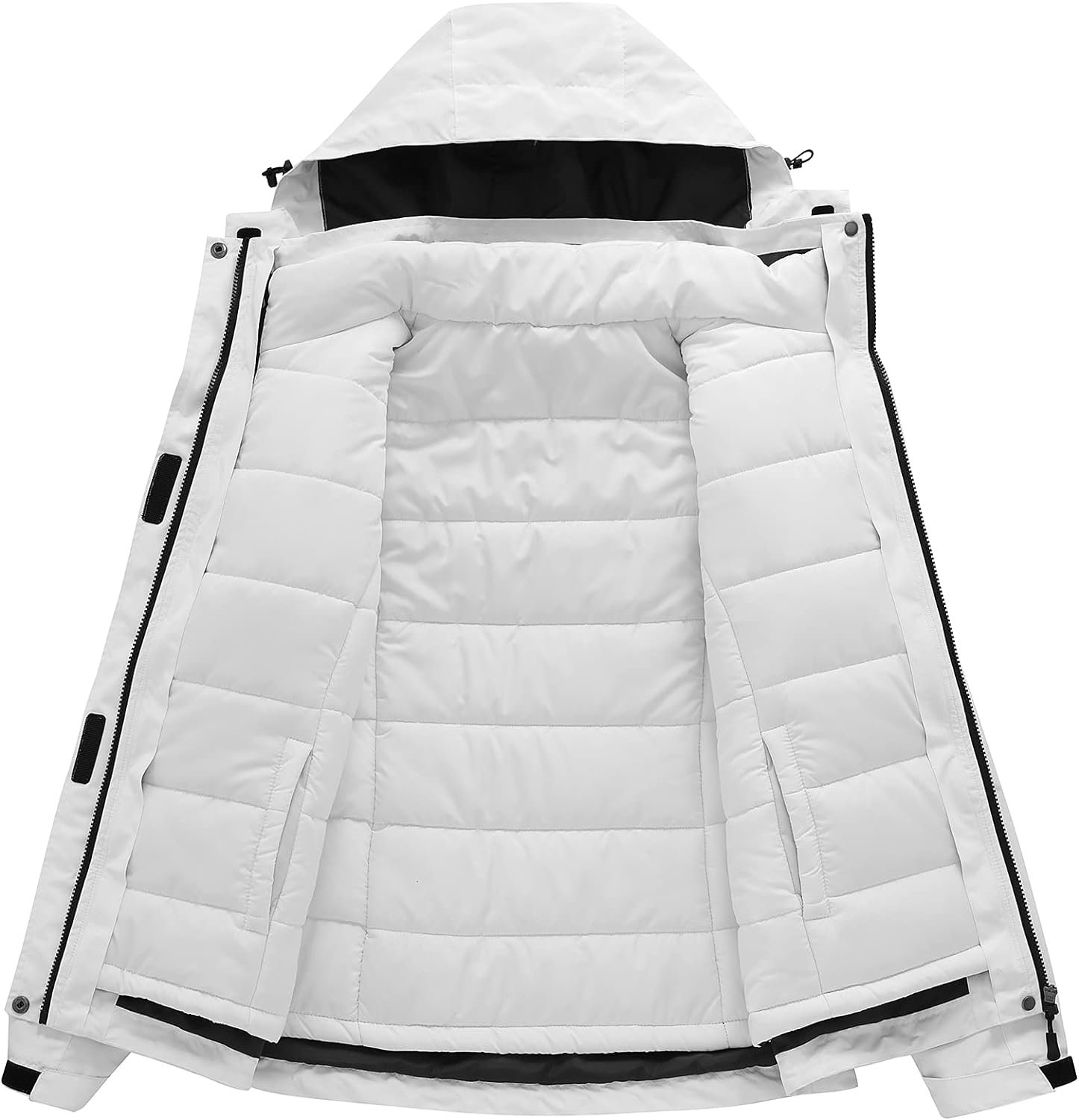 Women's 3 in 1 Ski Jacket Mountain Waterproof Windproof Winter Snow Coat Hike Snowboarding Jackets Hooded Warm Raincoat