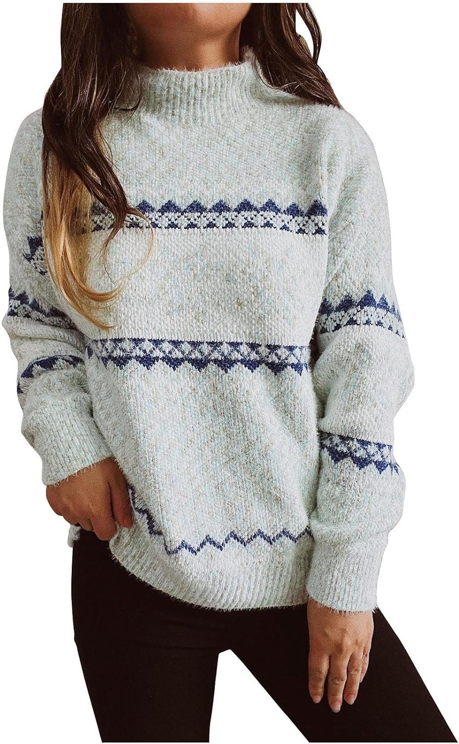 Women Knitwear Sweaters Thickened Long Sleeved Knitted Fall Winter Fashion 2023 Pullover Padded Lounge Crewneck Tops