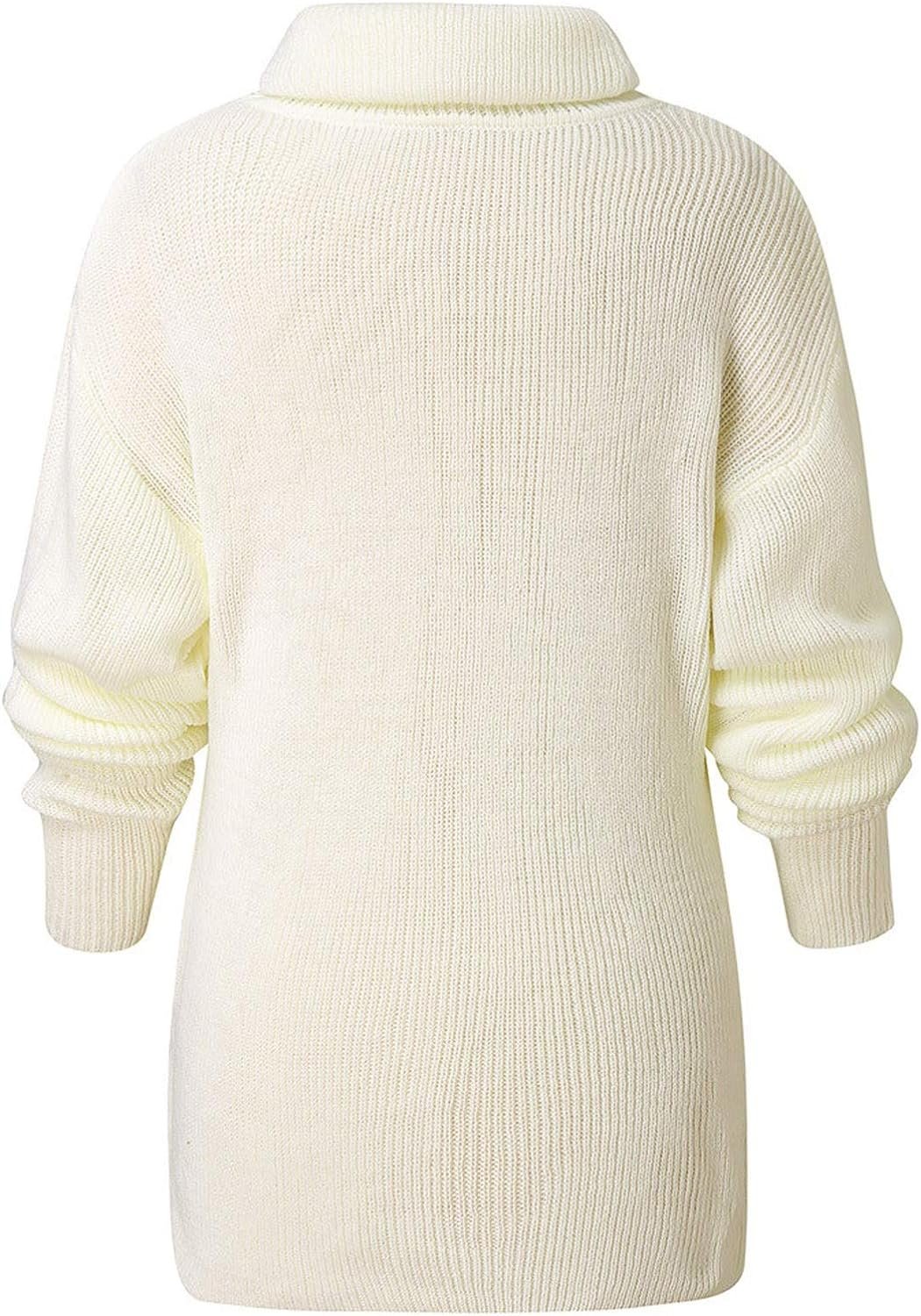 71YEGNM8cOL._AC_SL1500 plus Size Fall Jackets for Women Women's Casual Solid Pocket Knitted O-Neck Shoulder Knitwear Sweater Fashion Top