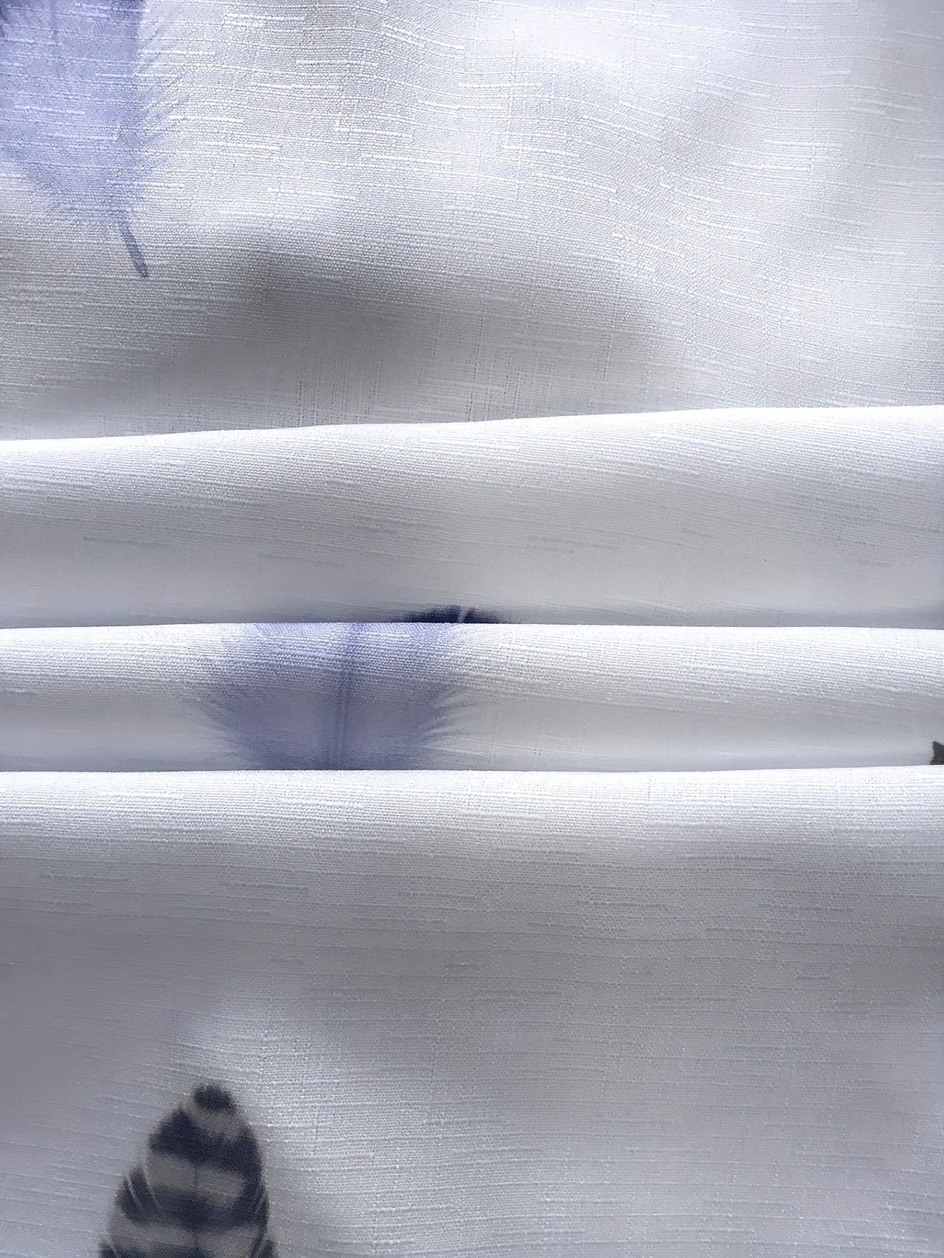 Feather Print Button Front Shirt Dress, Casual Long Sleeve Lapel Pocket Dress For Spring & Fall, Women's Clothing