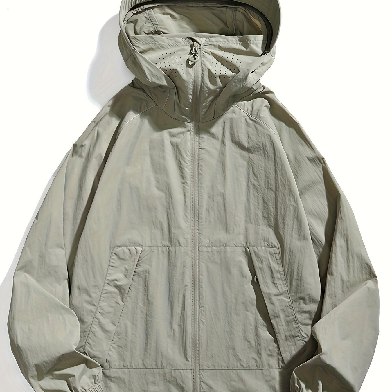 Women's Lightweight Breathable Hooded Sun Protection Jacket, Outdoor Casual Solid Color Beach Cover Up Coat