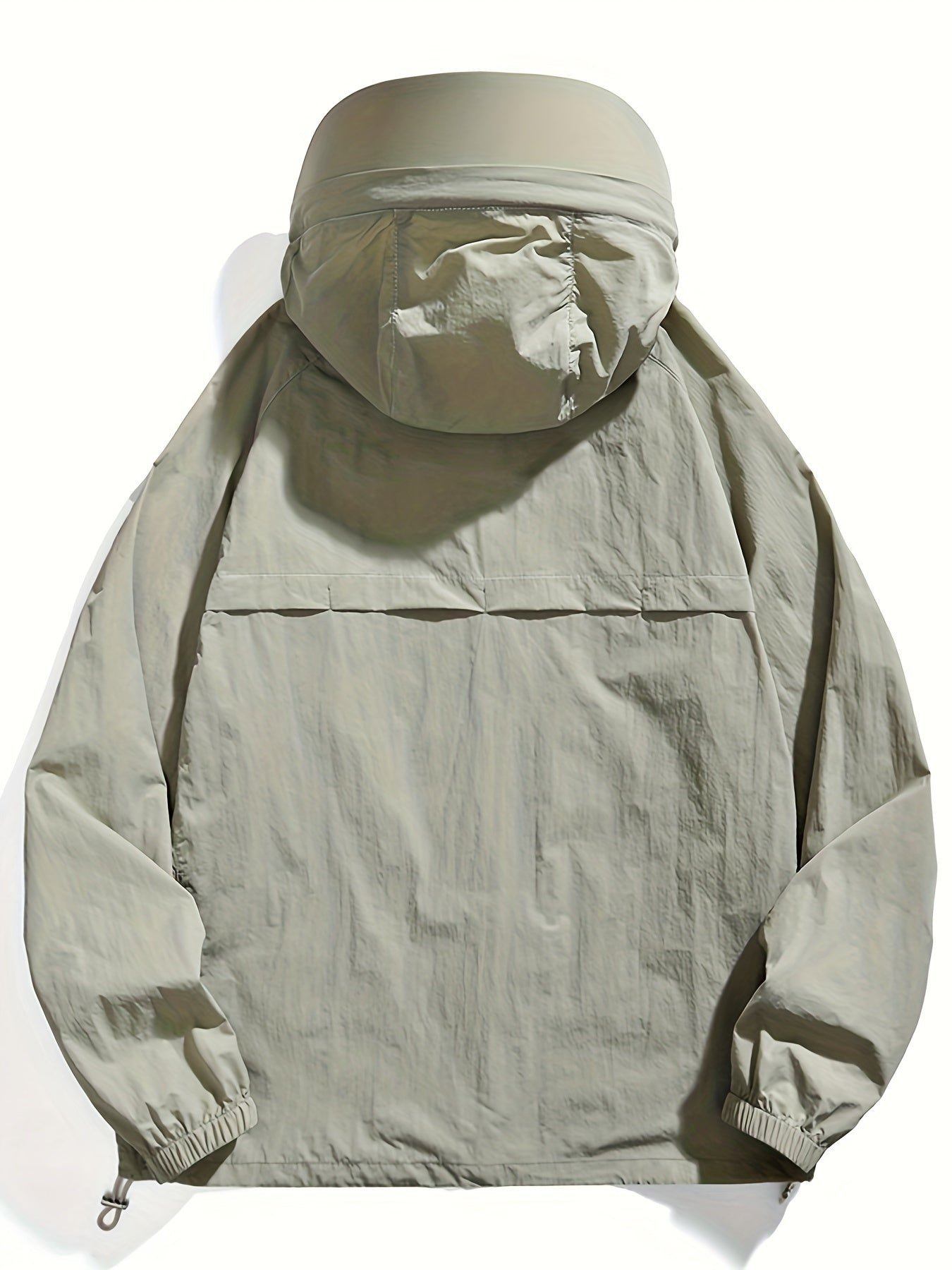 Women's Lightweight Breathable Hooded Sun Protection Jacket, Outdoor Casual Solid Color Beach Cover Up Coat