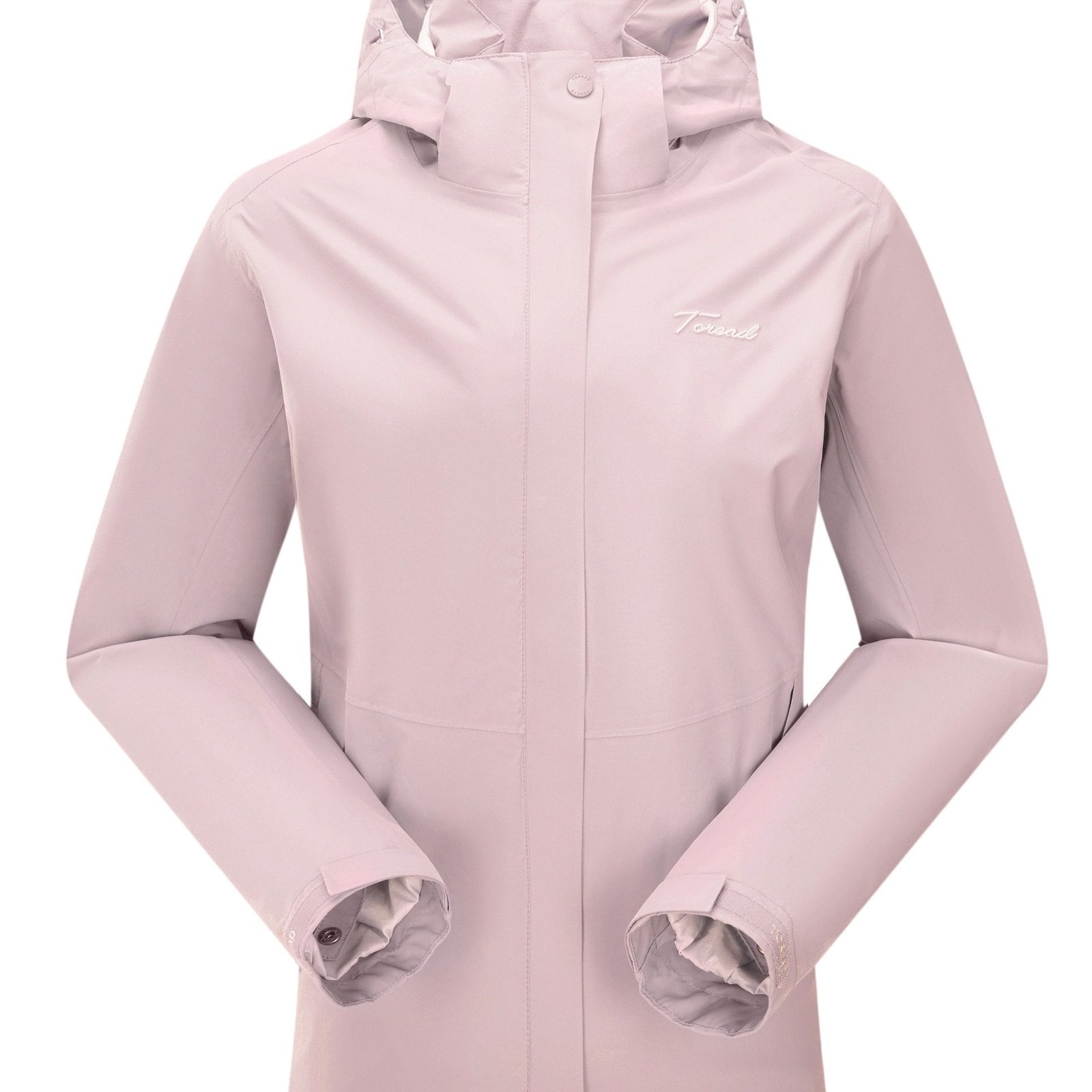Women's Outdoor Ski Jacket, Long Sleeve Casual Winter Hooded Jacket, Waterproof & Windproof Snow Jacket