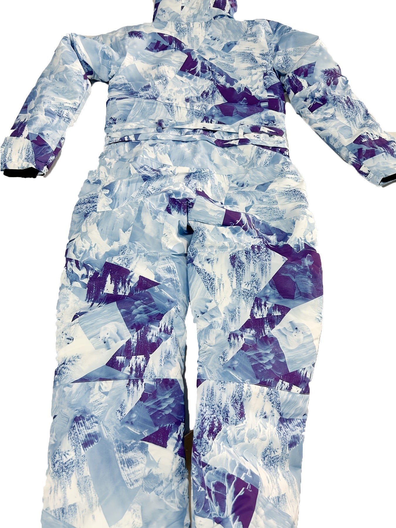 Women's Sport Waterproof Snow Jumpsuit, Winter Outdoor Sports Warm Ski Hooded Suit, Women's Activewear