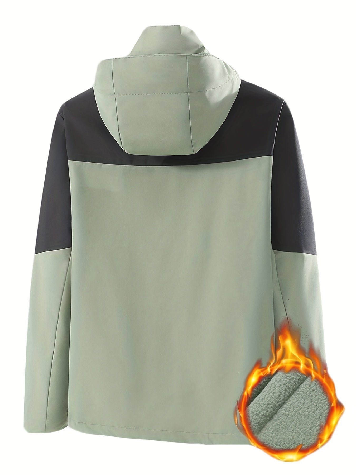 8b14b8045b26c315b3dd1a6f256809fc 3-in-1 Color Block Warm Punch Jacket, Casual Waterproof Windproof Jacket, Removable Liner Hooded Ski Coat, Women's Outdoor Clothing