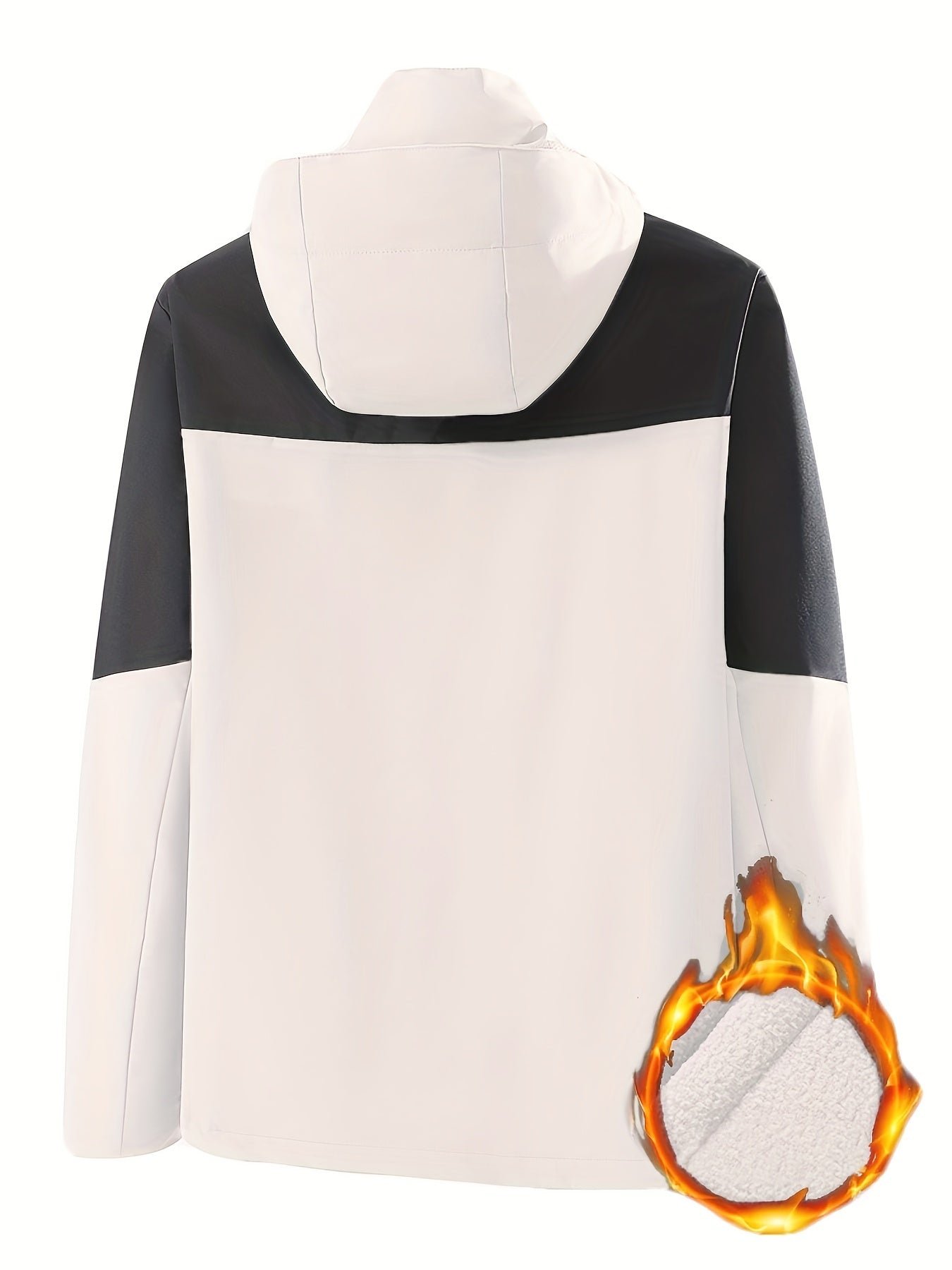 cd6bd4deea3a315f975cb1da79524774-1 3-in-1 Color Block Warm Punch Jacket, Casual Waterproof Windproof Jacket, Removable Liner Hooded Ski Coat, Women's Outdoor Clothing